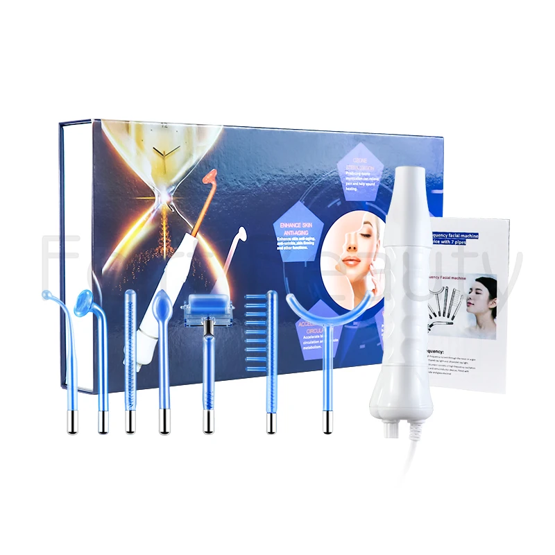 portable electrode therapy wand facial high frequency device