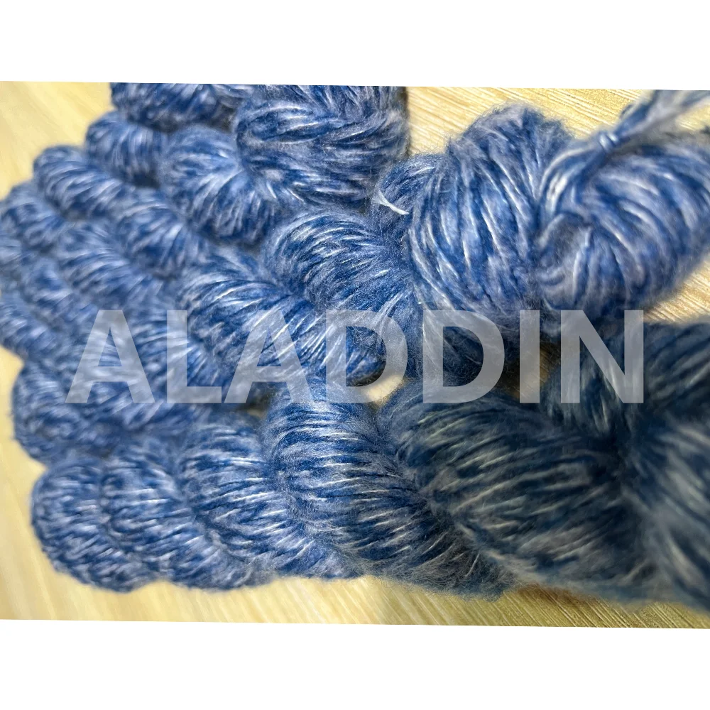 Recruiting Agents Luxury Recycled Crochet Wool Silky Cashmere Yarn For Hand Knitting
