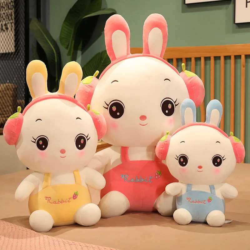 New sitting rabbit Plush toy stuffed animal toys down cotton soft Toy Lovely Fru bunny with wings