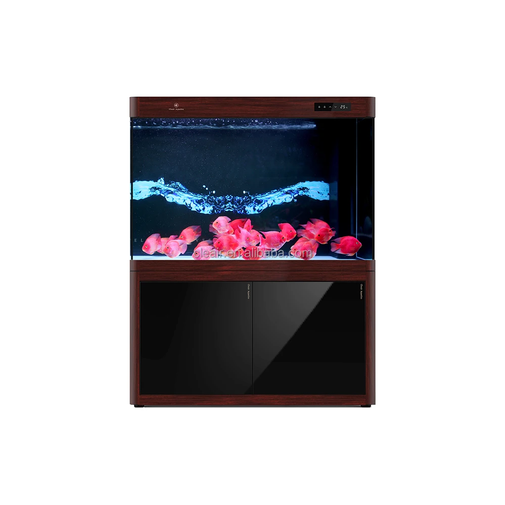 Cleair Aquatics Aquarium fiberglass fish tank with OLED computer board LED lighting aquarium