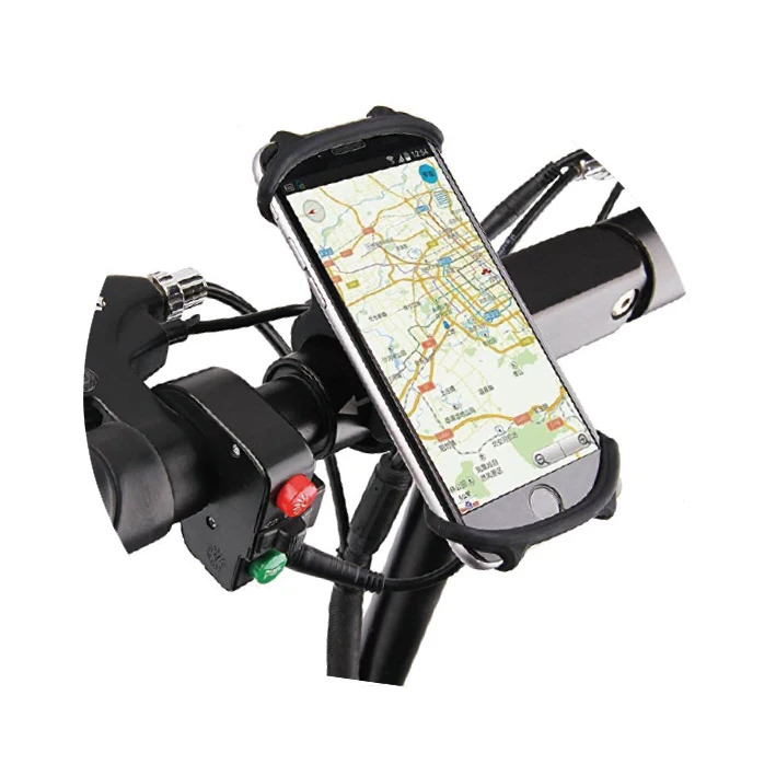 
 Лидер продаж 2021, вращающийся на 360 градусов силиконовый регулируемый съемный держатель мобильного телефона для велосипеда, крепление для мобильного телефона  