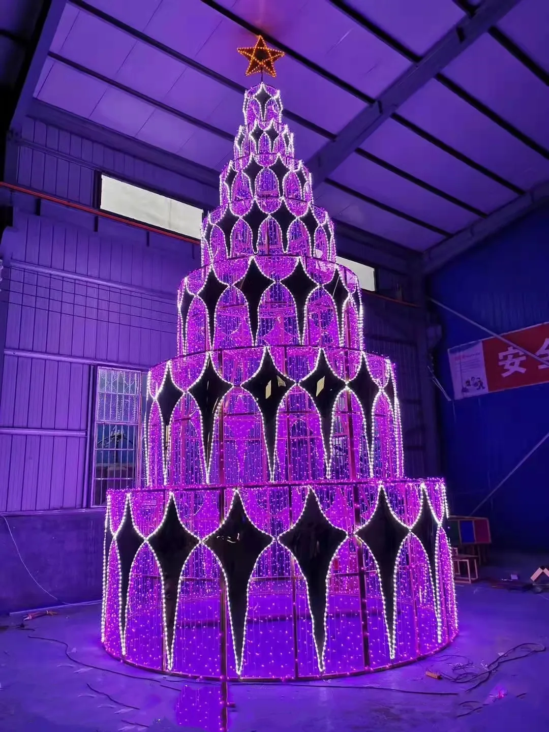 Enchanting Illuminated Christmas Tree - Magical Outdoor Winter Wonderland Decor