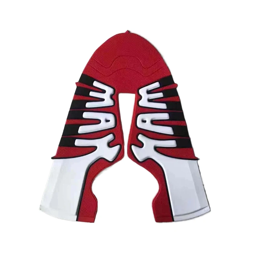 OEM Multi Color Polyester Air Jacquard Mesh Fabric Shoe Upper Accessories Half Finished knitting Vamps