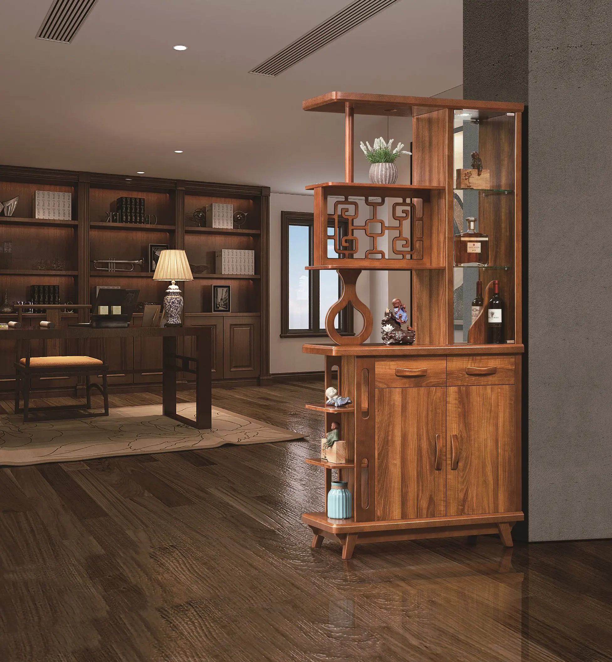 Простая Восточная традиционная китайская мебель для гостиной, деревянный шкаф