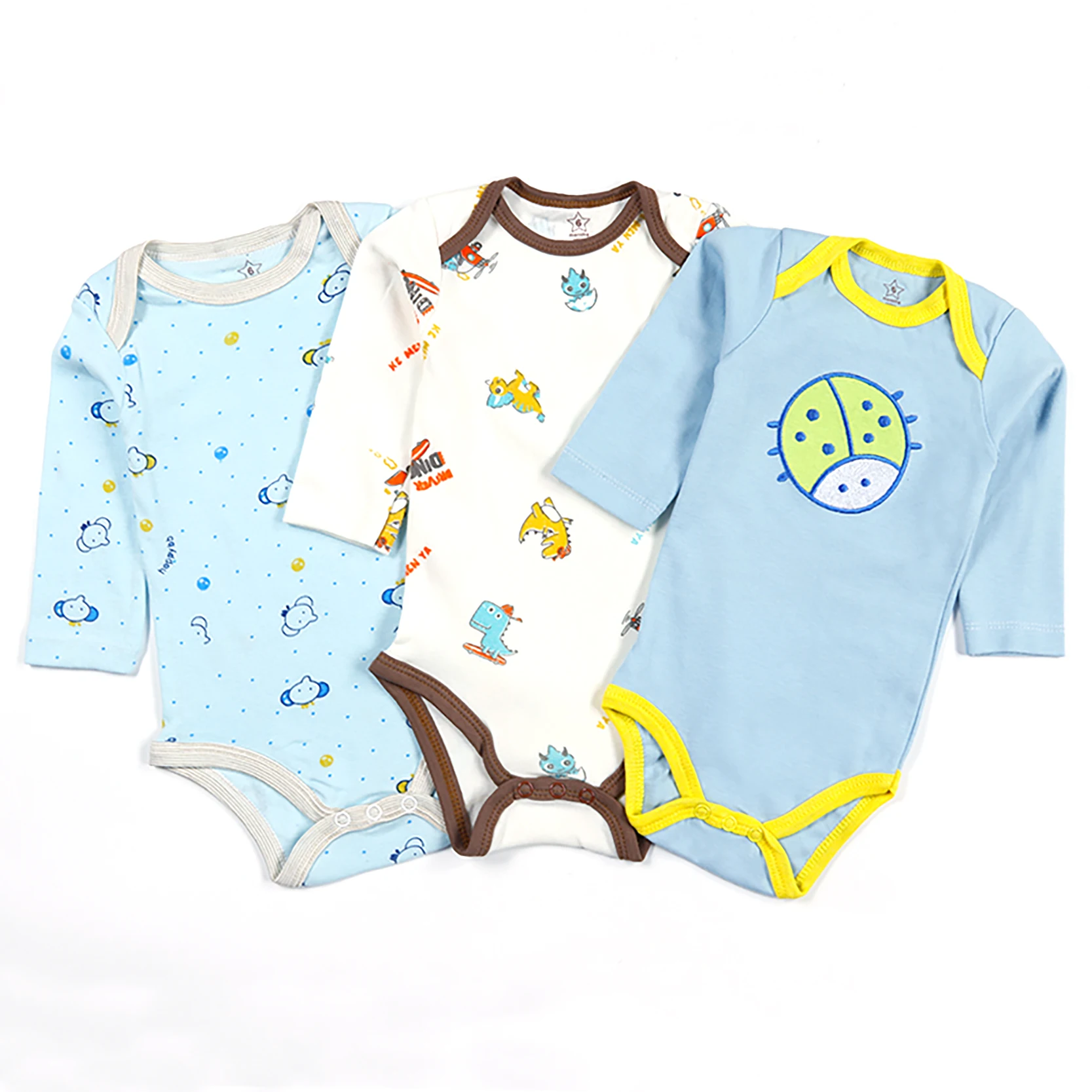 Wholesale Newborn baby long sleeve bodysuits Clothes Romper set baby clothes for boys and girls 6-24m Cotton Baby Onesie Factory