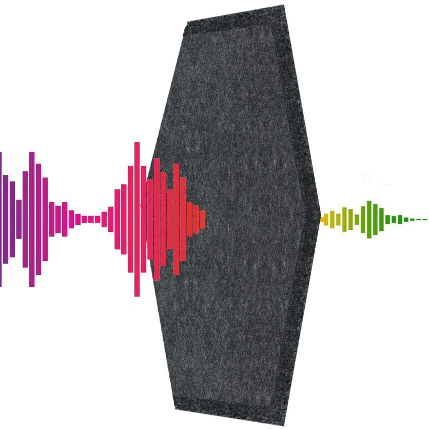 3D акустические панели 12 упаковок Звукоизоляционная обивка декоративные звукоизоляционные для