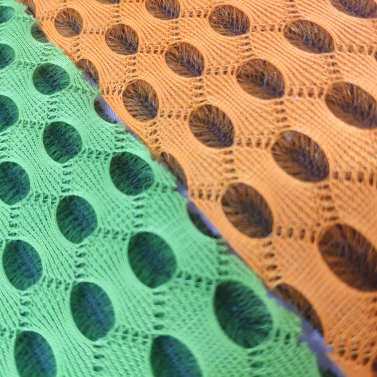 Sandwich Air Mesh Fabric for Home Textile Jiangsu Upholstery Fabric Tricot 100% Polyester Plain Lightweight Knitted YARN DYED