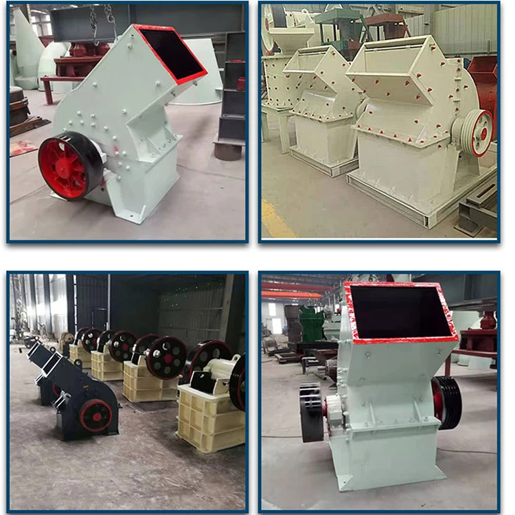 Mobile mini small used granite glass rock crasher ores hammer crushing machine stone crusher