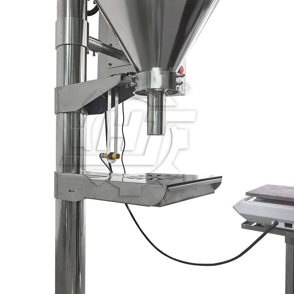 Semi Automatic Milk Dry Flour Coffee  Masala Spice Powder Packing Machine Screw Auger Filling Packaging Machine for Bag Jar