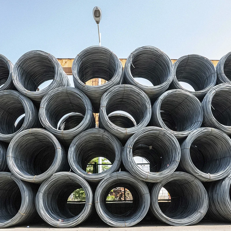 High tensile ss400 q195 q235 q345 galvanized surface 5mm hot rolled steel wire