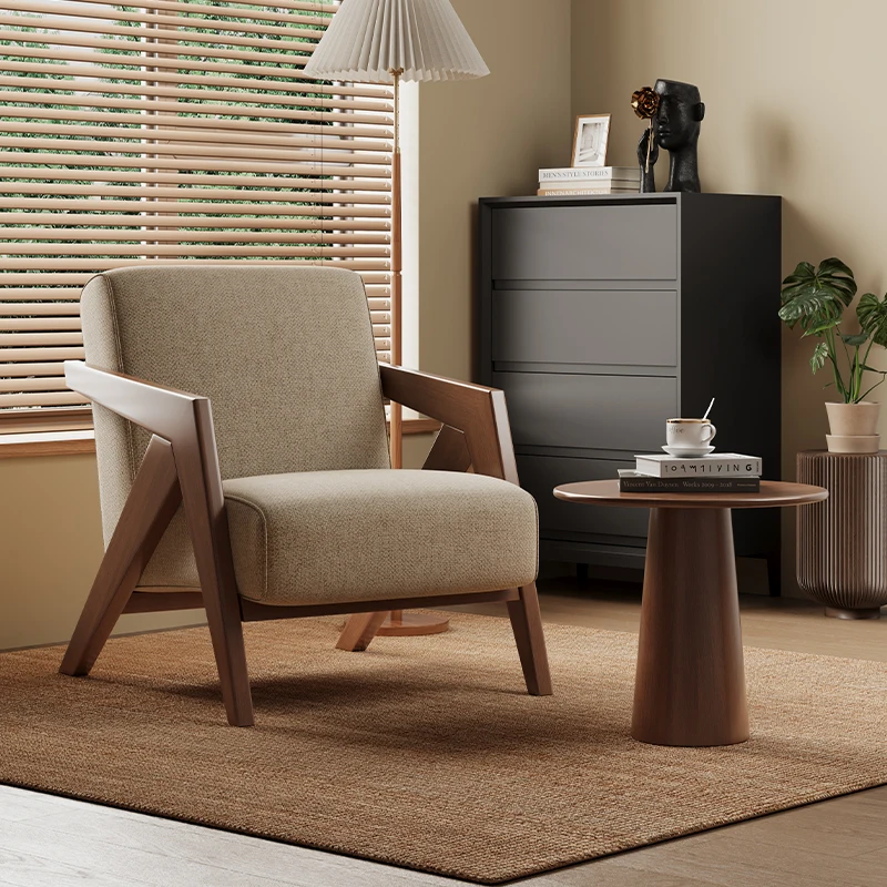 2024 Newest Design Genuine Leather Single Seat Sofa Chair Modern Living Room Furniture with Dining Application Sofas Set
