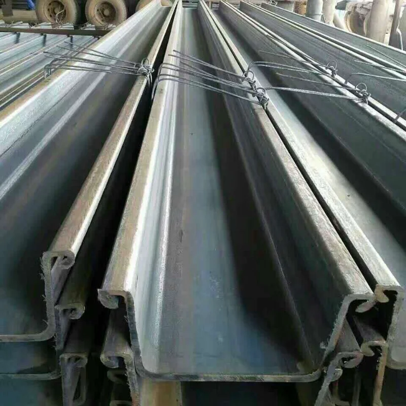 Q195/St37/St42/St37-2/St35.4 Hot Rolled Z Shape Sheet Piling Cold Formed Steel Sheet Pile For Building Carbon Sheet Pile