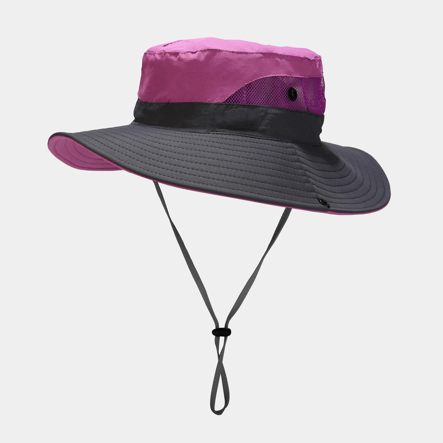 Hot Sale Ventilation Mountaineering Ultraviolet-Proof Outdoors Hats Women Bucket Wholesale Hat With Ponytail Hole