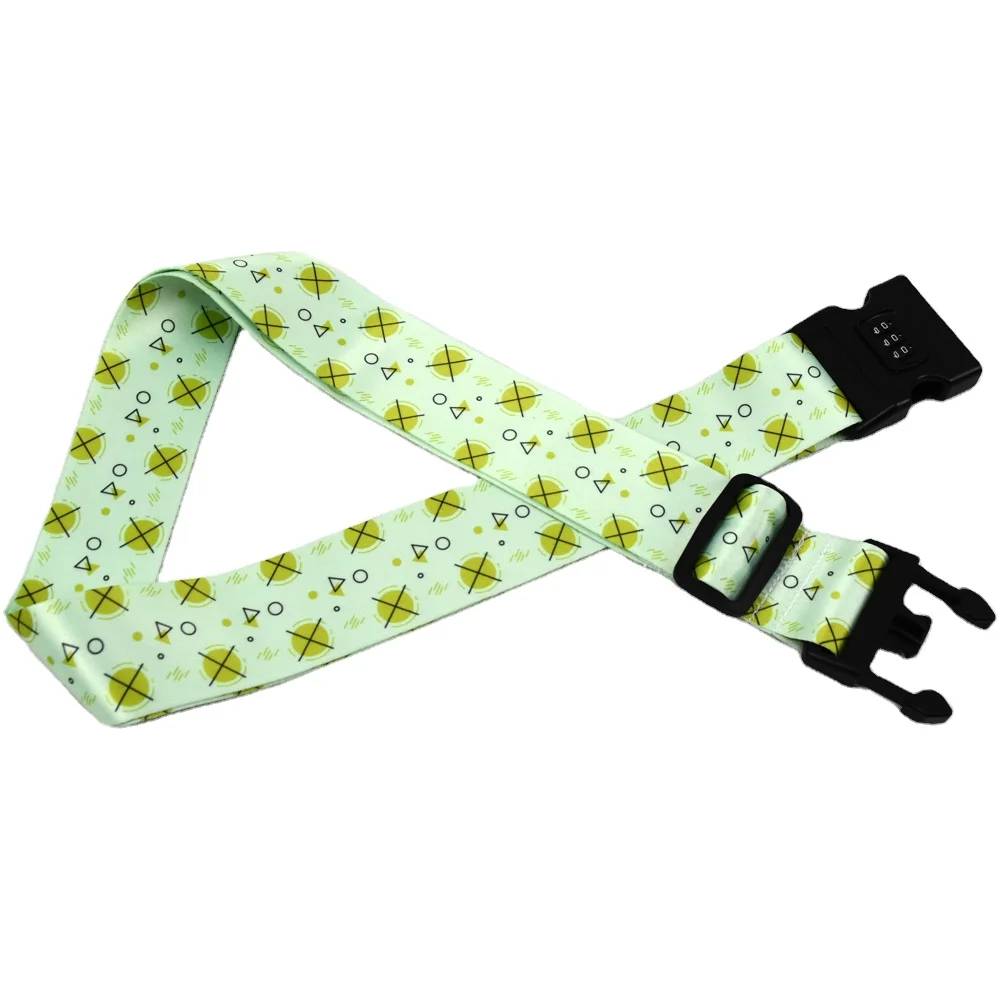 Heavy Duty Quick Release Secure 3 Digit Password Lock Luggage Strap Belt