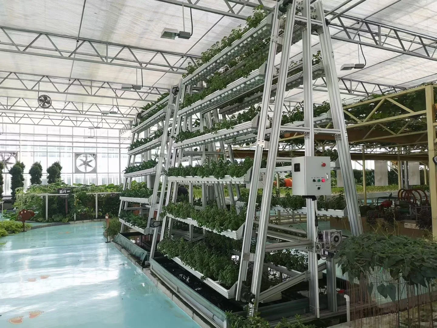 Greenhouse agricultural nft gully hydroponics growing system indoor farming for hydro-farm