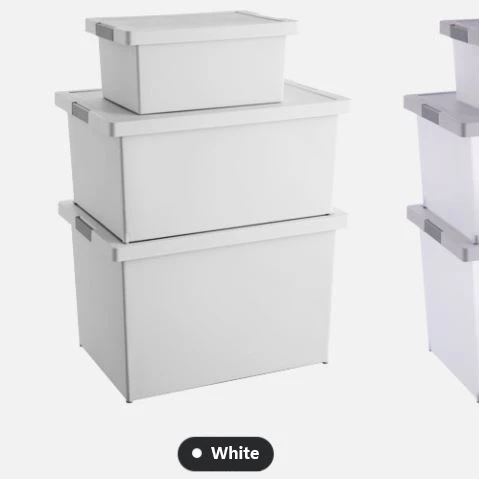 Elegent good looking storage box plastic modern storage basket home kitchen office storage organiser with handle