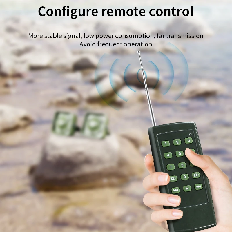 Factory Offer Outdoor and Sport Waterproof Sound Hunting Birds Duck Caller with Remote Control and Timer
