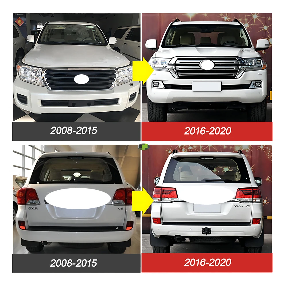 2008-2015 Land Cruiser LC200 комплект для подтяжки кузова внешние аксессуары модификации автомобиля 2016-2018 комплекты