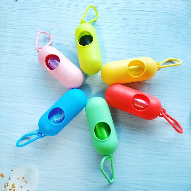 
eco friendly custom logo printing dog poop waste bag with dispenser 