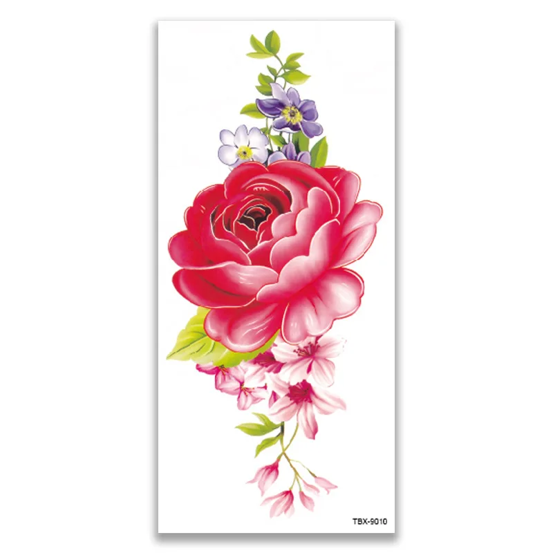 Longlasting Wholesale water transfer Flower body temporary tattoo sticker for women