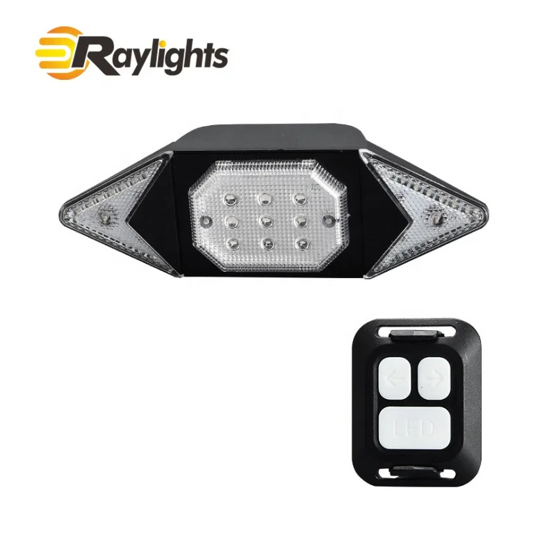 USB rechargeable bicycle turn signal wireless remote control bicycle tail light headlight mountain bike steering light