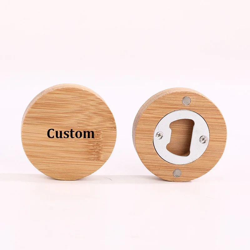 Hot Sale Promotional Gift Kitchen Bar Rest Room Multifunctional Cartoon Animal Souvenir Wooden Bottle Opener Fridge Magnets