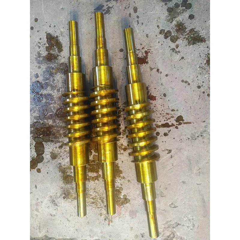 Large module gearbox parts forging transmission alloy worm gear and worm shaft