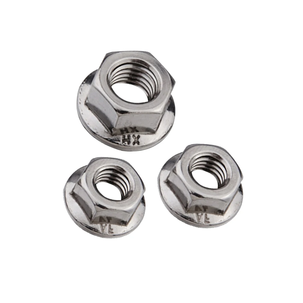 Low Profile Nuts Flange  M7 Knurled Slotted Nuts