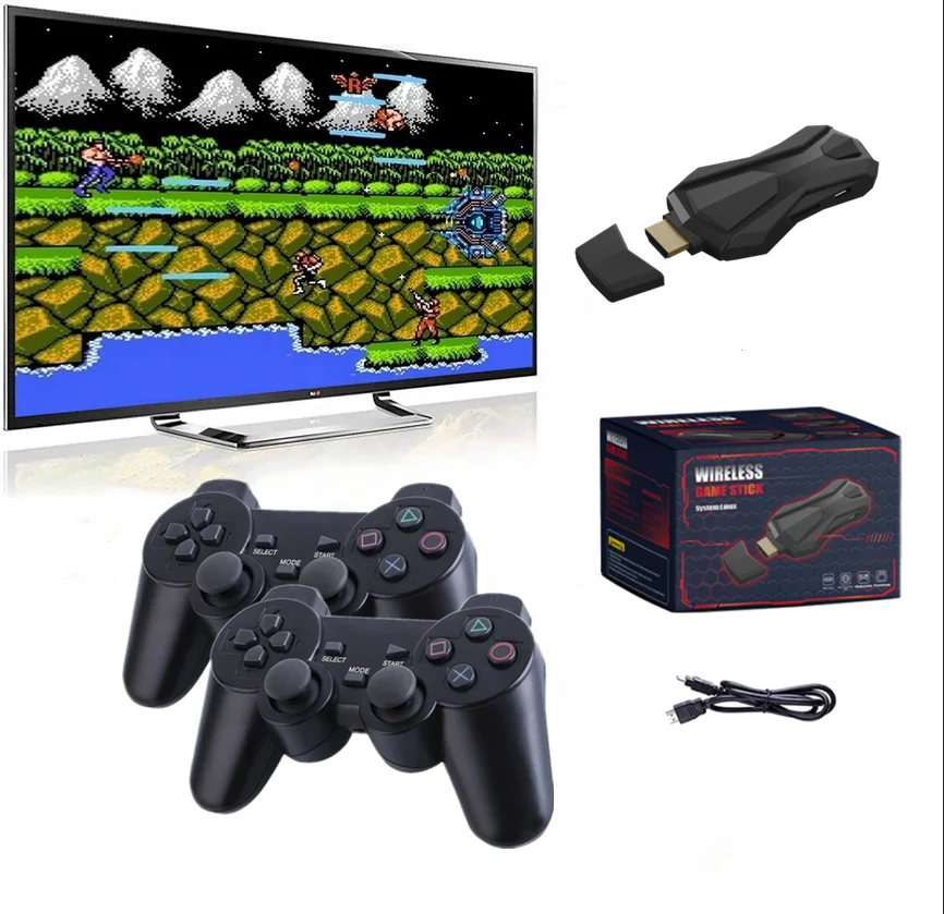 Free Wireless Controller 4K Family TV Video 2 Player 6888 Arcade Games Video Juegos  Consolas De Juegos Video Consola