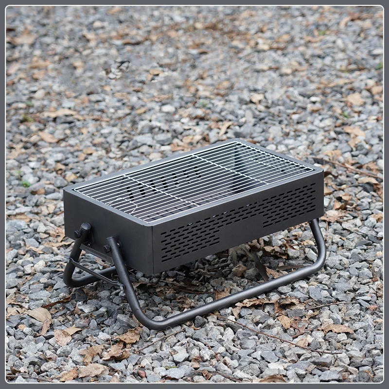 Mini Outdoor BBQ Grill Smokeless Home Grill Tools Supplies Portable Folding Stove Folding Barbecue Oven