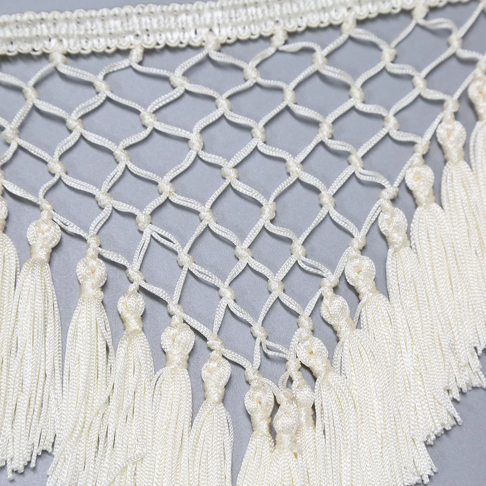 20Cm Handmade Nylon Fringe Diy Ethnic Style Tassel Garment Tassel Fringe For Jacket