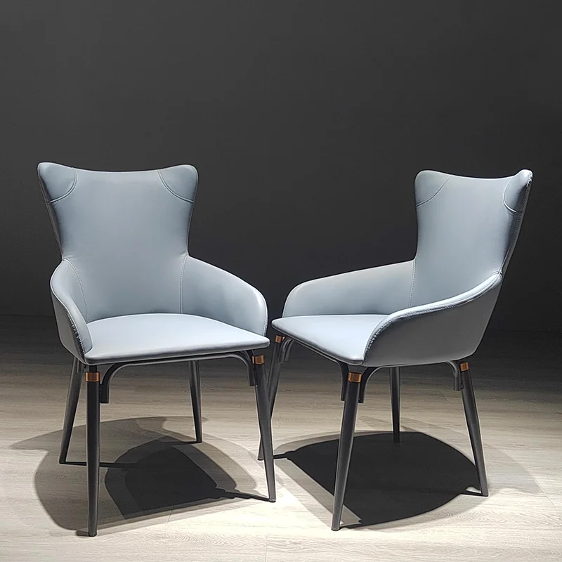 Luxury metal frame metal frame dining chairs restaurant furniture wholesale