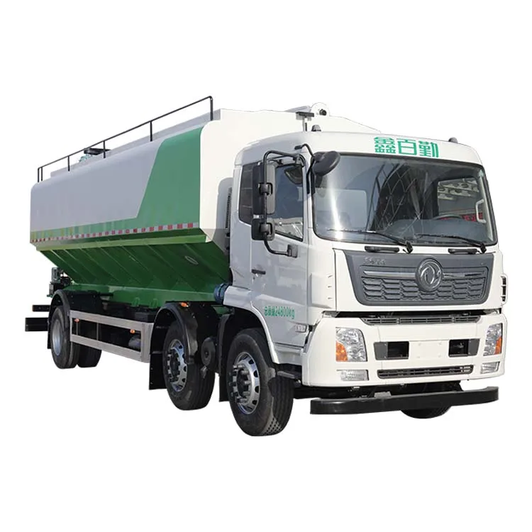  245 Horsepower Carbon Steel Dongfeng 8.1m 6x2 Animal Bulk Feed Delivery Tank Transport Grain