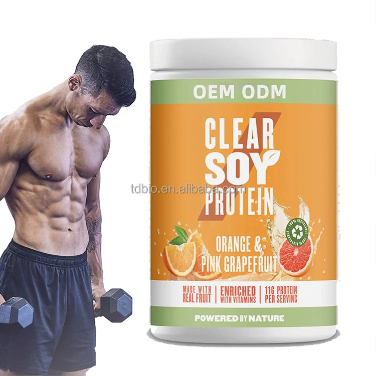 Индивидуальная торговая марка прозрачный протеин спортивное питание соевые пептиды бодибилдинг порошок после тренировки протеиновый Прозрачный коктейль