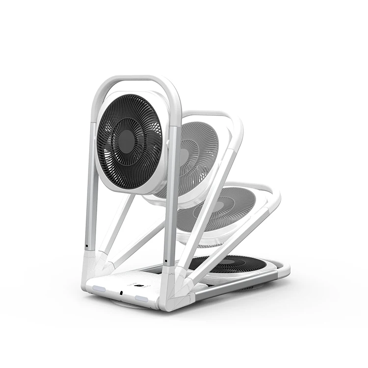 Easy cleaning adjustable height air circulator  silent remote control floor  plastic electric oscillating pedestal stand fan