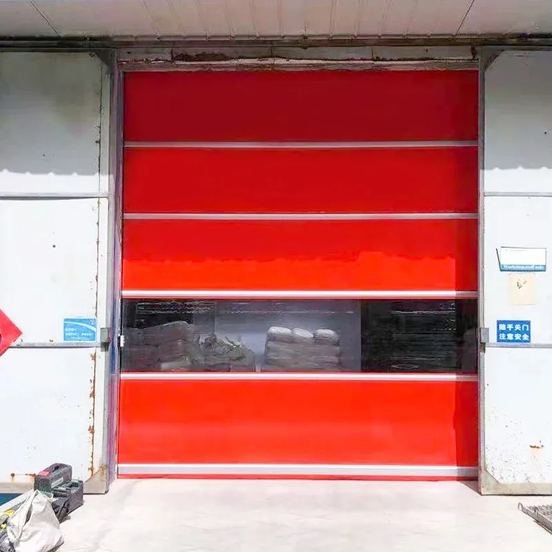 PVC Coated Fabric 1000D For High Speed Door PVC Fabric Durable Lonas Tarps For Roll Up Door 0.9mm 1.2mm Lacquer PVC Door