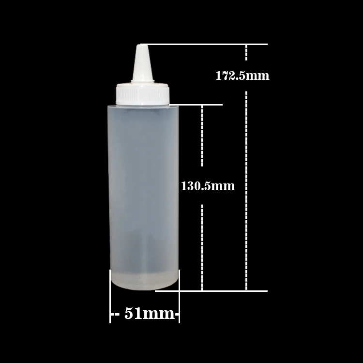 100 ml 120 ml 250 ml transparent plastic empty serum lotion applicator bottled for hair oil with twist top