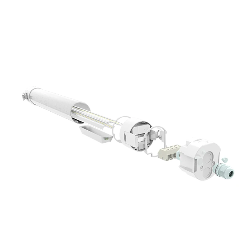 ABS plastic 20w 30w 40w 50w line light round indoor IP65 grow lamp commercial led tube light