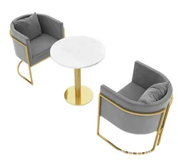 Nordic coffee shop commercial furniture lazy sofa chair restaurant chair and table