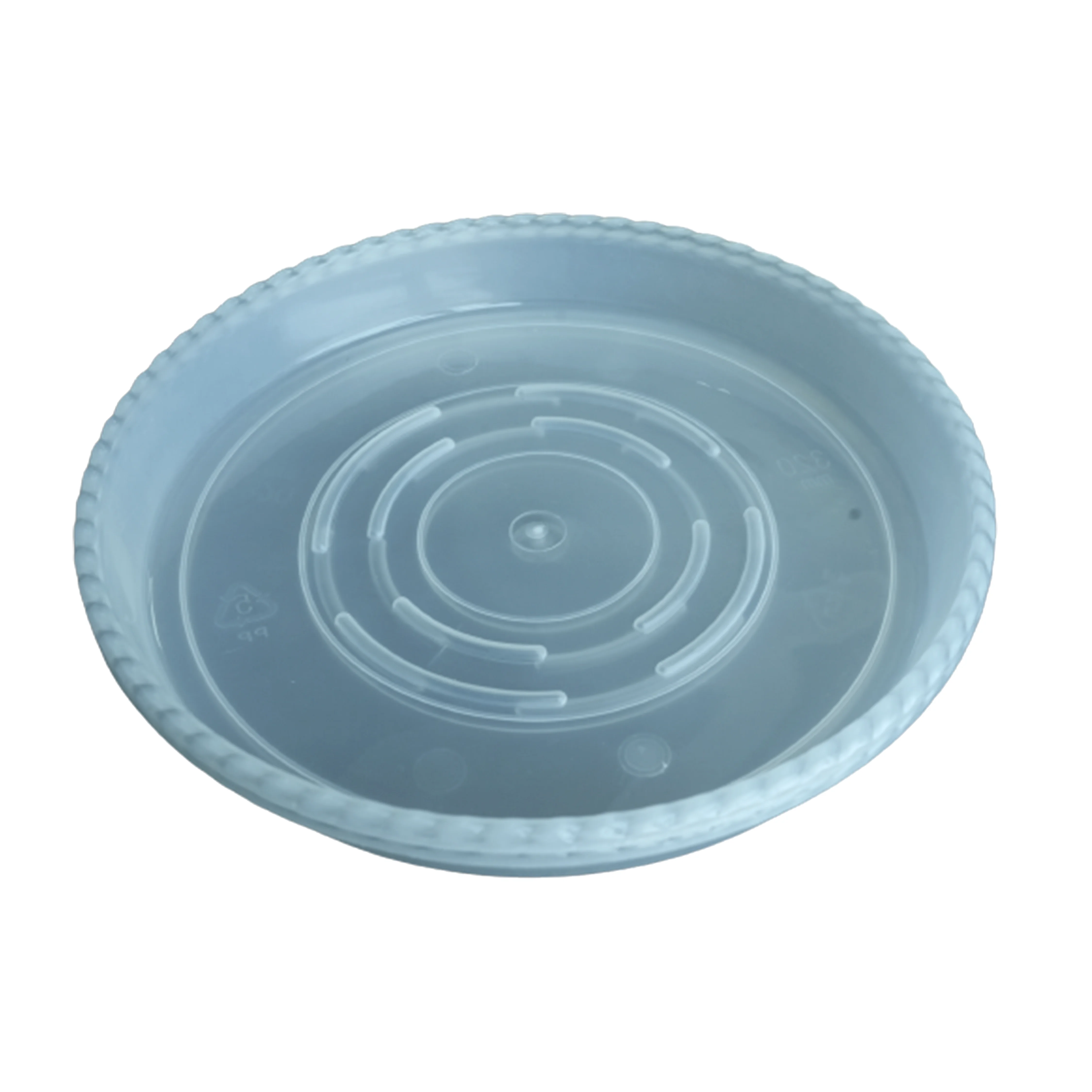 plastic flower plant pot saucer trays for indoors outdoor transparent flower planter pot base tray