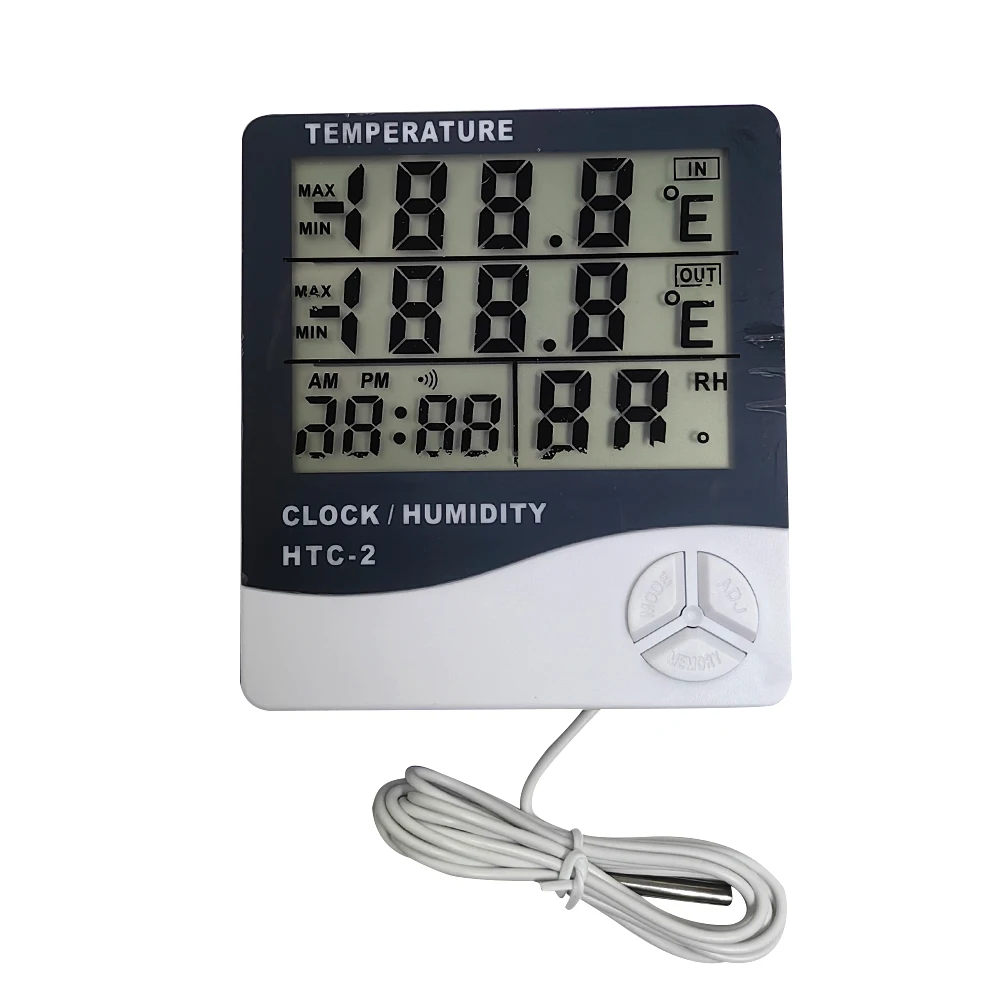 ALLESD Temperature and Humidity Meter Htc-2 Thermohygrometer Thermometer Thermohygrograph