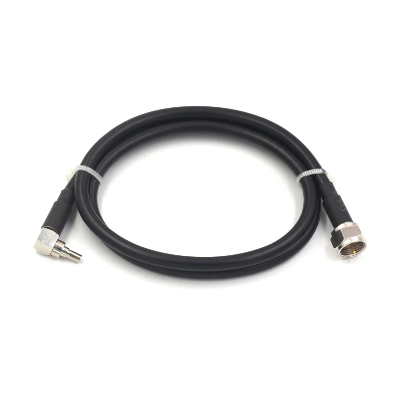 F to CRC9 right angle male RG142 RF Jumper Coaxial Cable 2m 3m 5m length BNC right angle male RG58 RG142 cable with CRC9 female