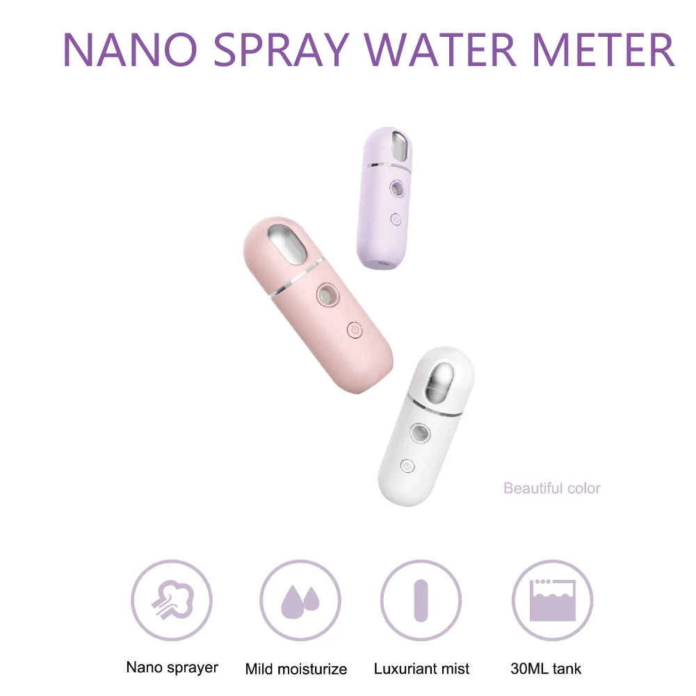 
New Arrival Skin Care, electronic alcohol sanitizer sprayer Nano Handy Beauty Nano Steamer Electric Facial Nano Mist Sprayer/ 
