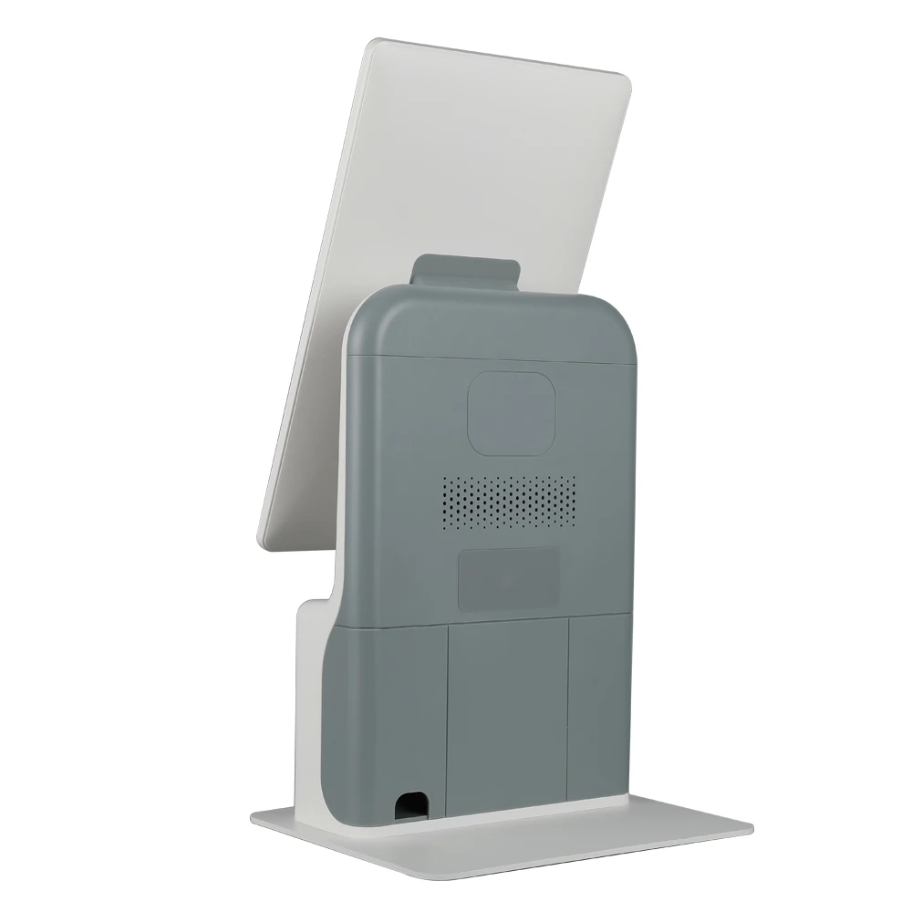 TZ158 IPS lcd display touch screen self order taking kiosk small with 80mm printer with auto cutter