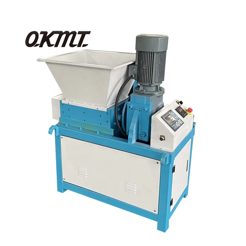 High quality mini double shaft plastic crushing shredder