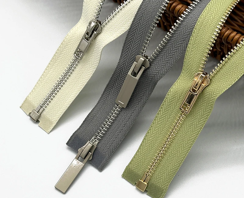 New Product Waterproof Full Zipper Hoodie Custom Colorful Green Metal Zipper Durable European Teeth Metal Zipper