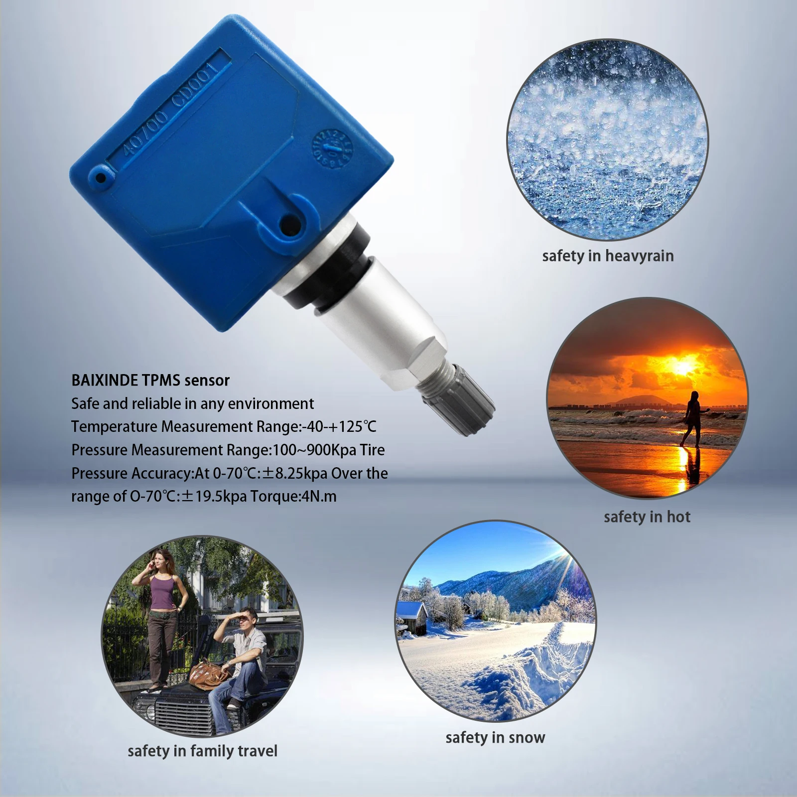 OEM 40700CD001 TPMS Tire Pressure Sensor For Infiniti G35 Q45 FX35 FX45 Nissan 350z Frontier Pathfinder