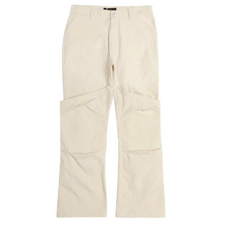 HOt Custom Black Blank Nylon Cargo Pants Men Hip Hop Style Straight Tactical Flared Pants