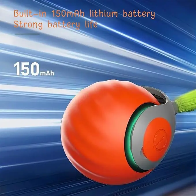 Smart Pet Toy Indoor Interactive Dog Smart Ball Toy With Rope Interactive Cat Toys USB Charger Rolling Ball For Cats