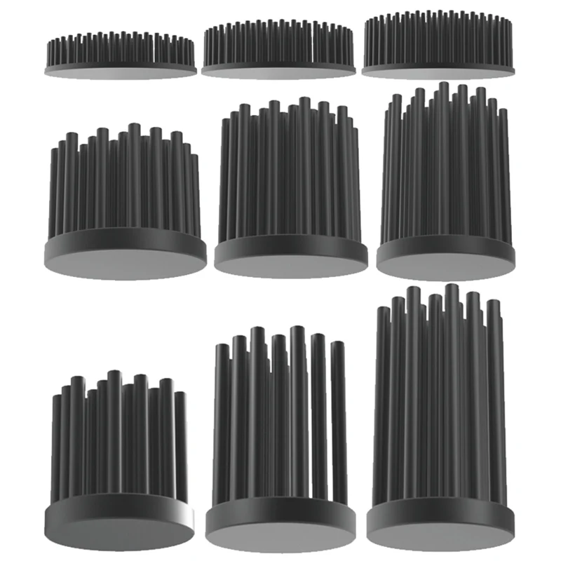Manufacturer Custom Led Cold Forged Anodized copper skived heatsink Round Heatsink 70mm Aluminium Cob Heat Sink